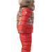 Зимний детский комплект на пуху «ОЛИМПИК». Цвет: красный