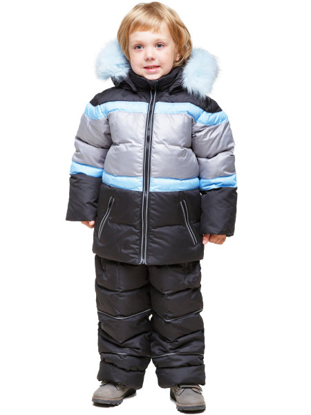 Зимний детский комплект на пуху для мальчика "КАЙ"