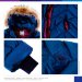 Детское зимнее пальто на искусственном лебяжьем пуху для девочки "ЧЕРНИЧНЫЙ ПРАЛИНЕ"